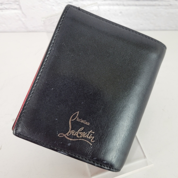 LOUBOUTIN Spiked Bi-fold Wallet - Picture 2 of 13